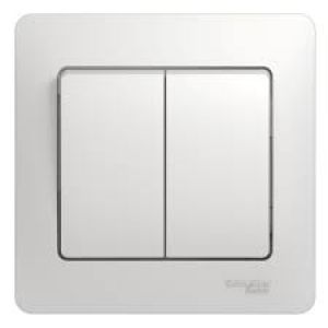 ВЫКЛЮЧАТЕЛЬ SCHNEIDER ELECTRIC С РАМКОЙ, С/У, 2-КЛ. БЕЛЫЙ -IP20, GSL000152
